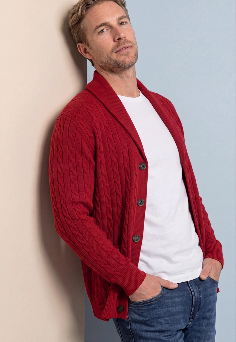CARDIGAN CLUNY RED - 5