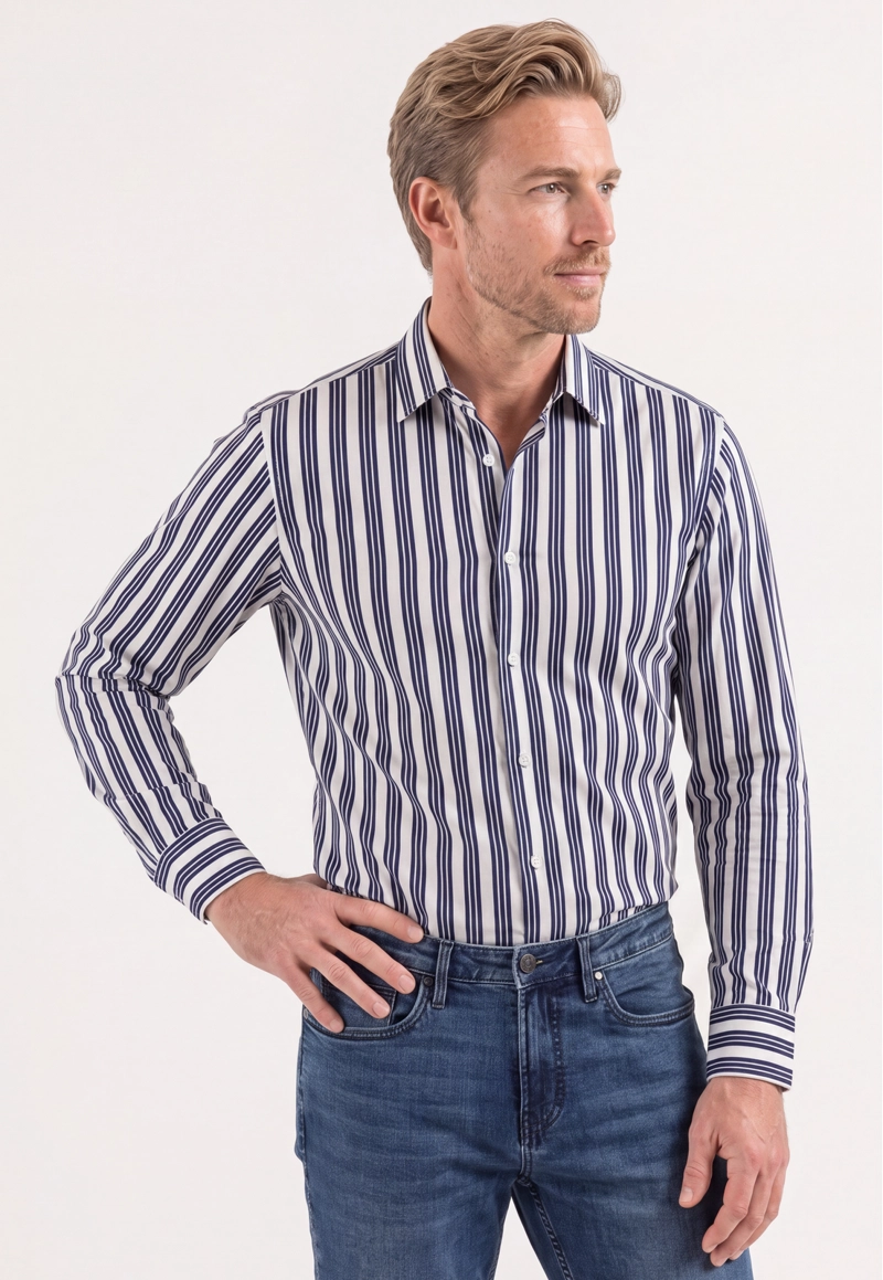 CAMISA E TRETAT NAVY - 1