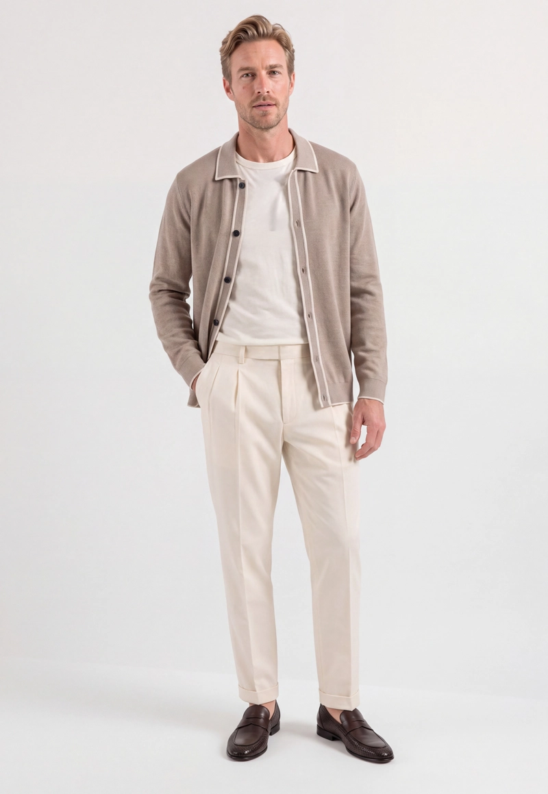 CARDIGAN RODEZ TAUPE - 2