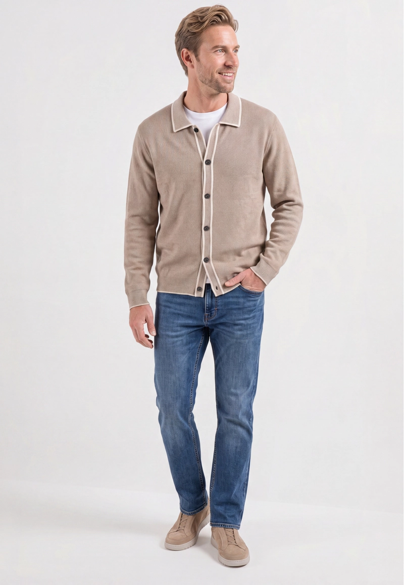 CARDIGAN RODEZ TAUPE - 2