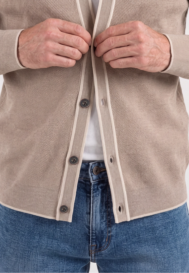 CARDIGAN RODEZ TAUPE - 4