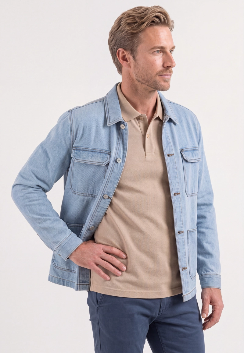 CHAQUETA CRE TIL LT. BLUE - 1