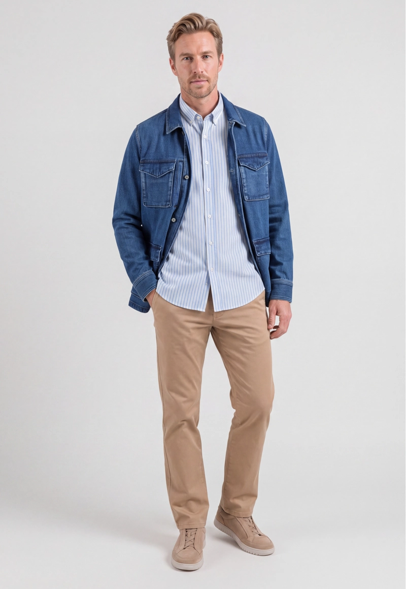CHAQUETA MADRID DENIM INDIGO - 2