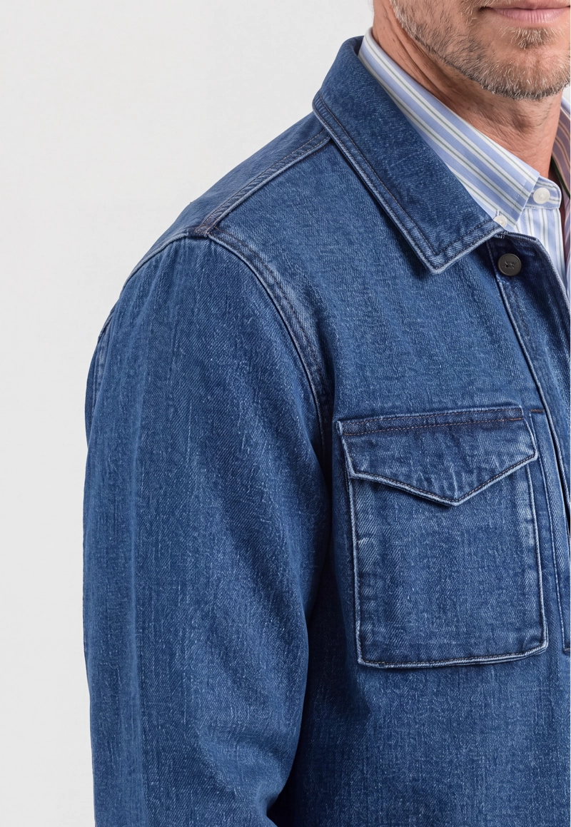 CHAQUETA MADRID DENIM INDIGO - 4
