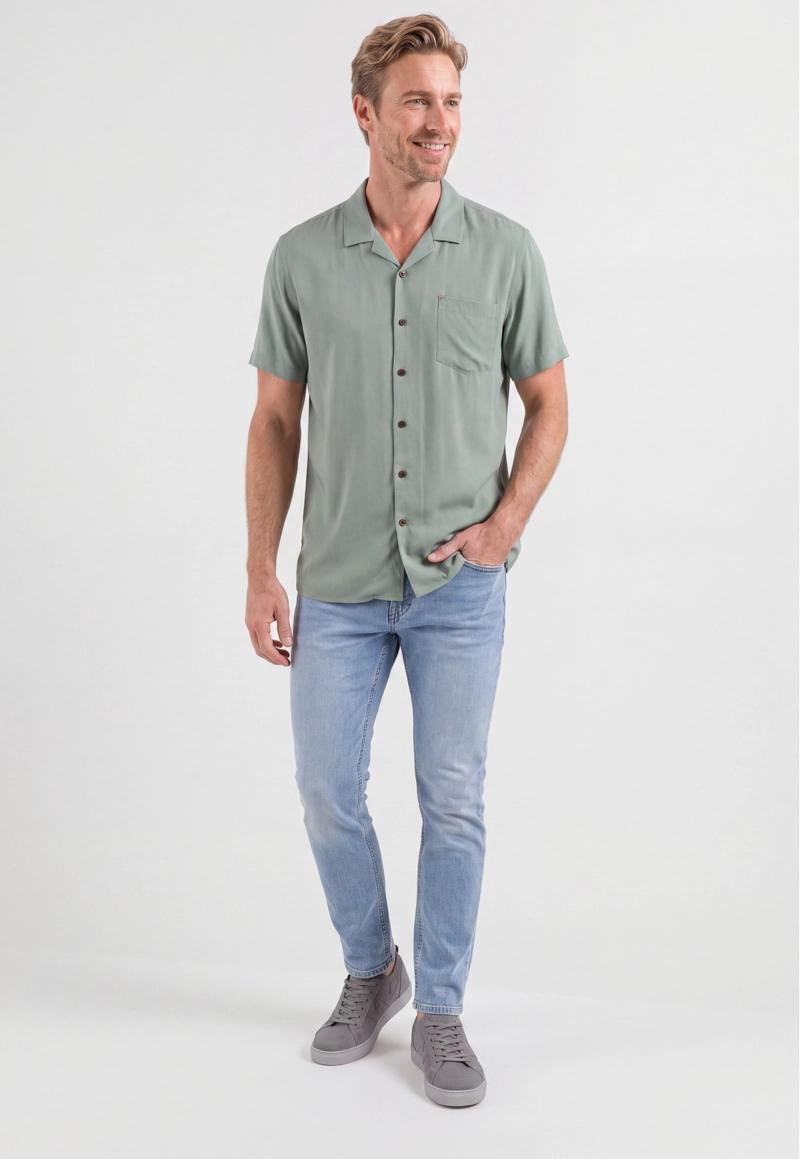 CAMISA KNOWSLEY SAGE - 2