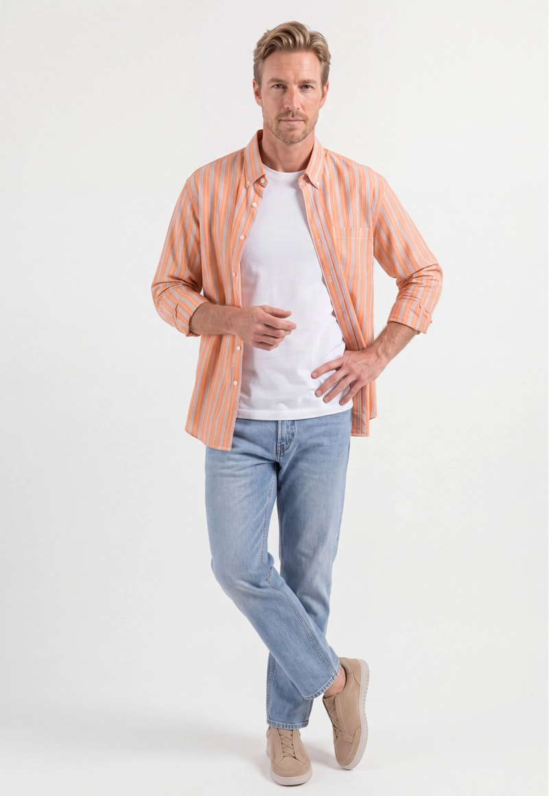 CAMISA DINAN ORANGE - 2
