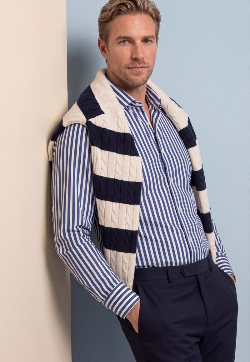 CAMISA BIARRITZ NAVY - 5