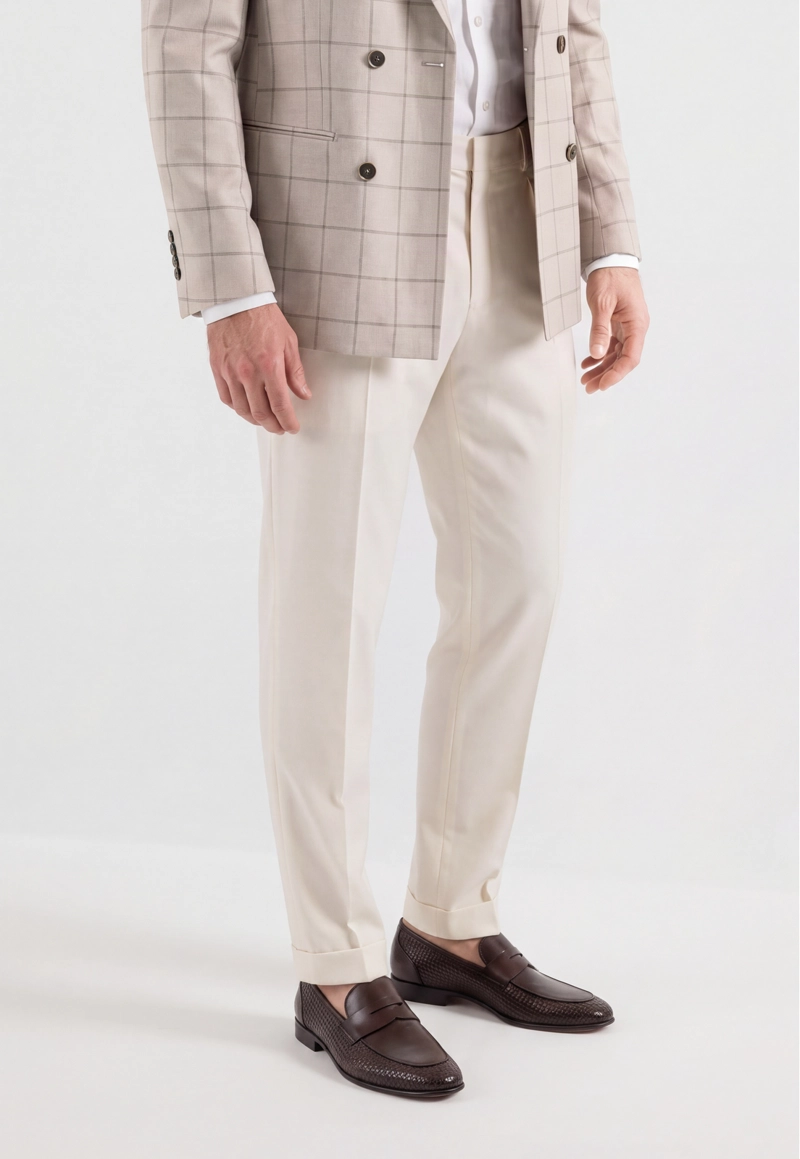 PANTALON BIARRITZ ECRU - 1