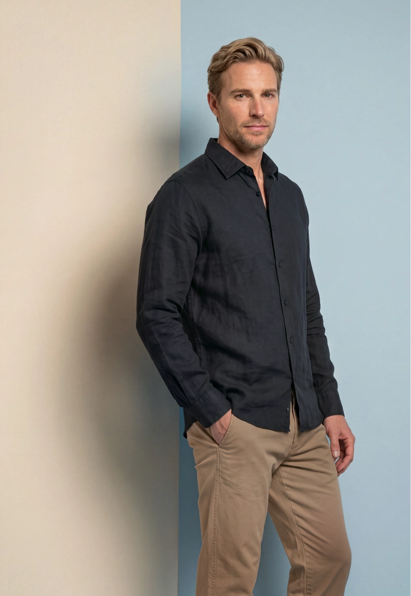 CAMISA LEICESTER BLACK - 5