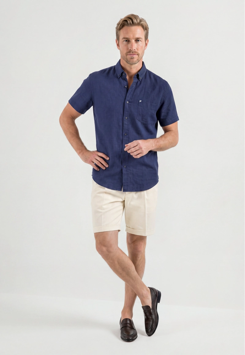 CAMISA COLCHESTER NAVY - 2