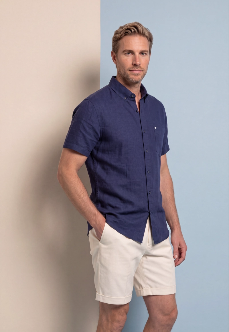 CAMISA COLCHESTER NAVY - 5