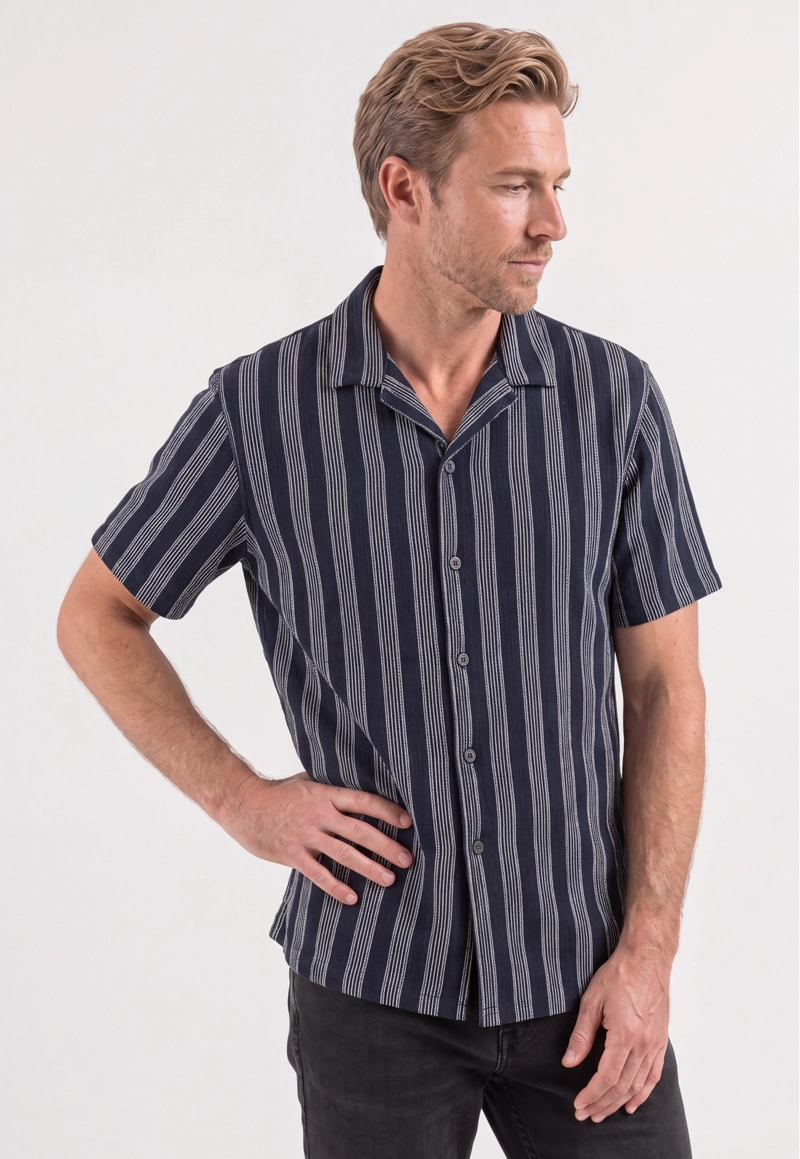 CAMISA LENS BLACK - 1