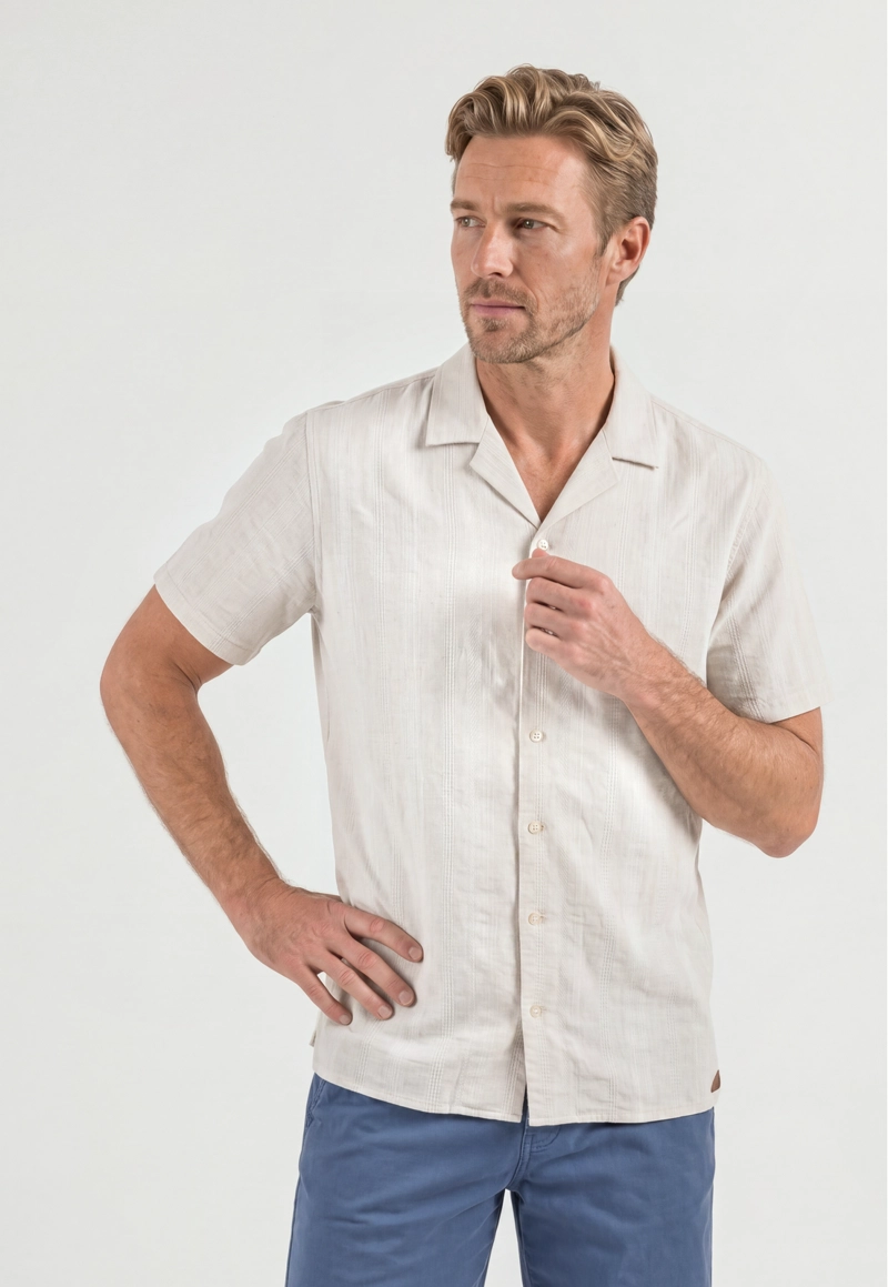 CAMISA E VIAN ECRU - 1