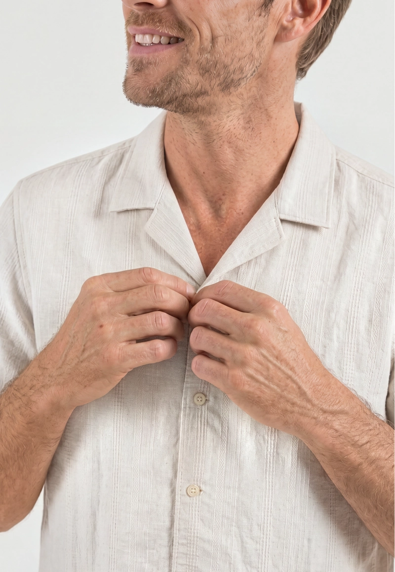 CAMISA E VIAN ECRU - 4