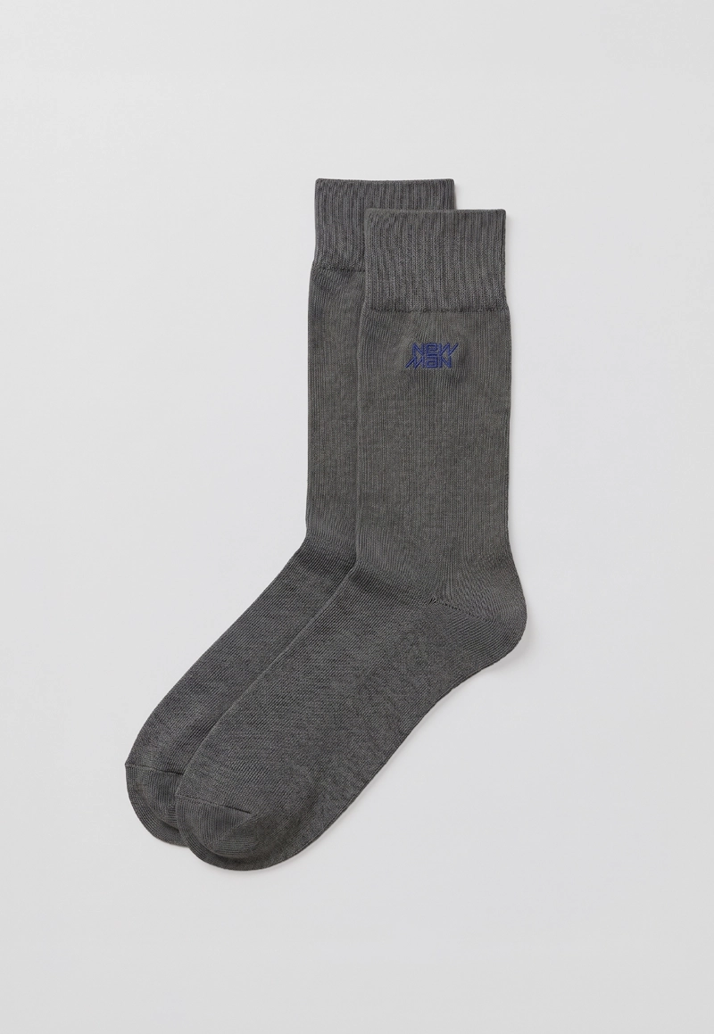 CALCETIN BASICO LEEDS GREY MELANGE - 1