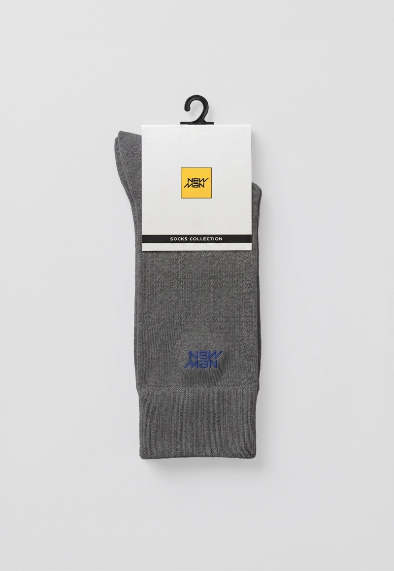 CALCETIN BASICO LEEDS GREY MELANGE - 2