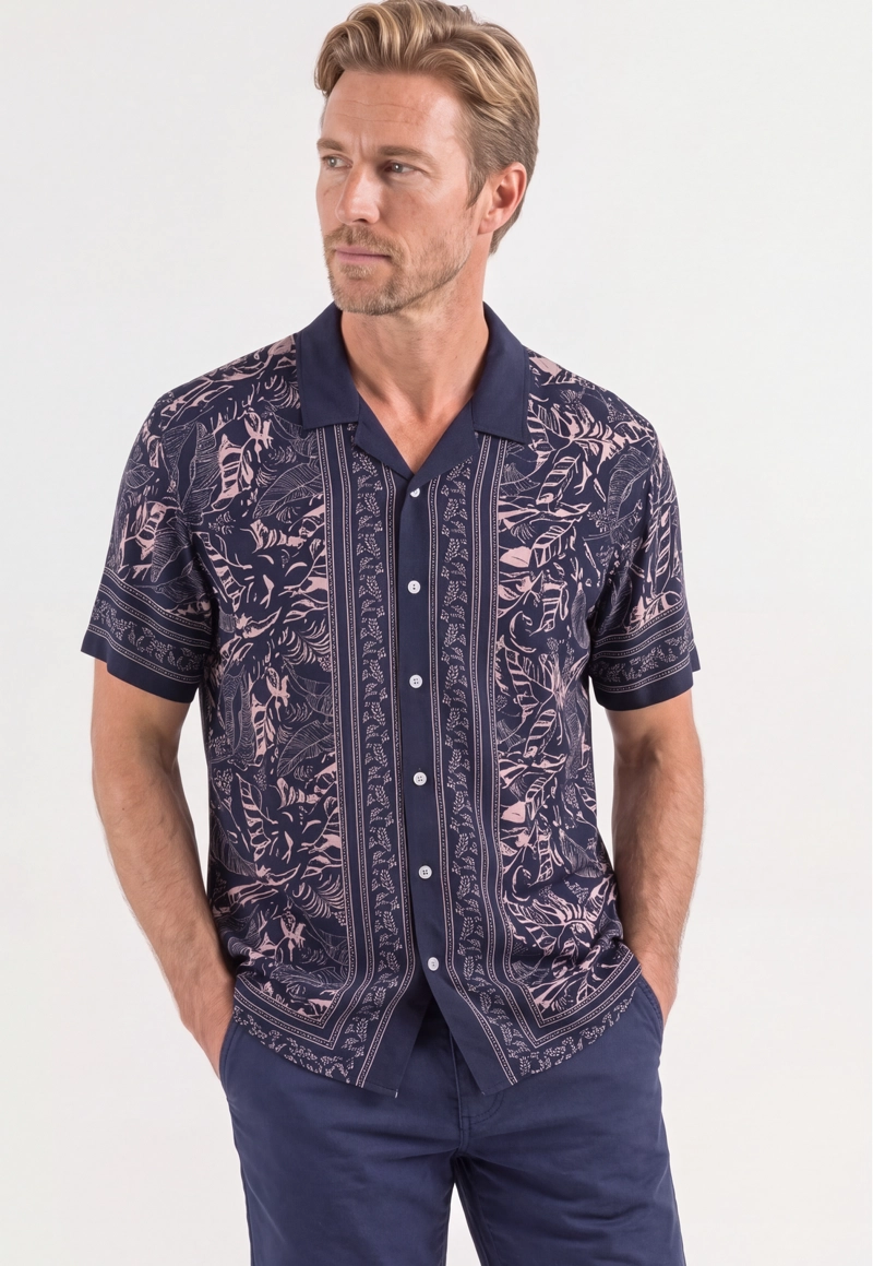 CAMISA BELFORT NAVY - 1