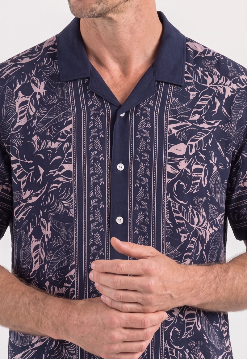 CAMISA BELFORT NAVY - 4