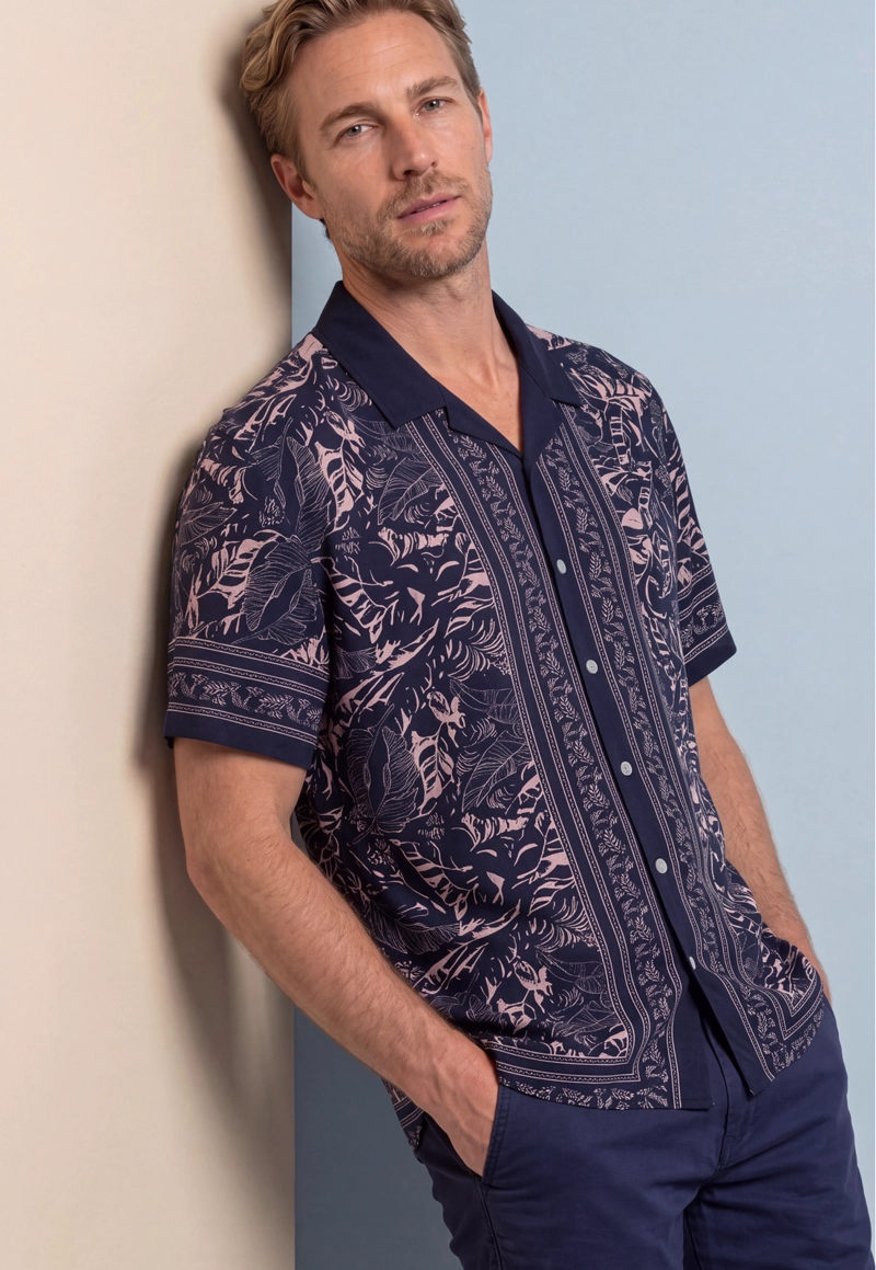 CAMISA BELFORT NAVY - 5