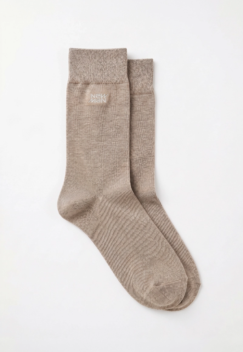 CALCETIN BASICO LEEDS TAUPE - 1
