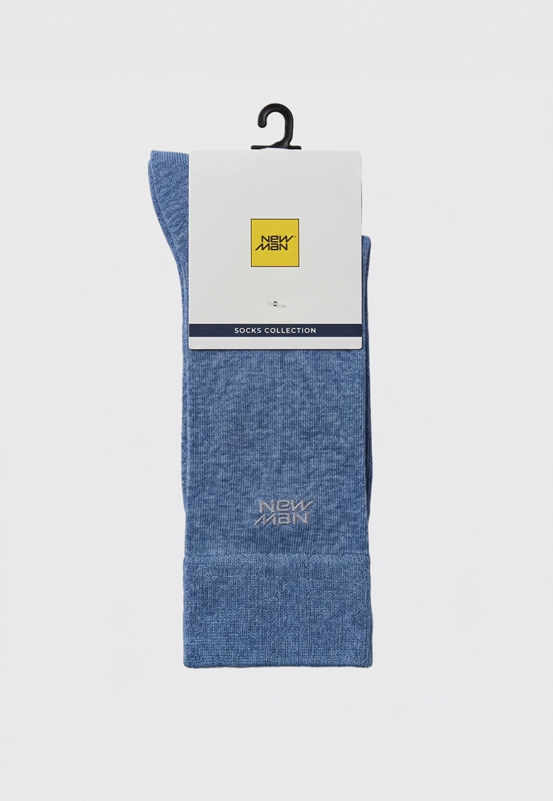 CALCETIN BASICO LEEDS NAVY MELANGE - 2