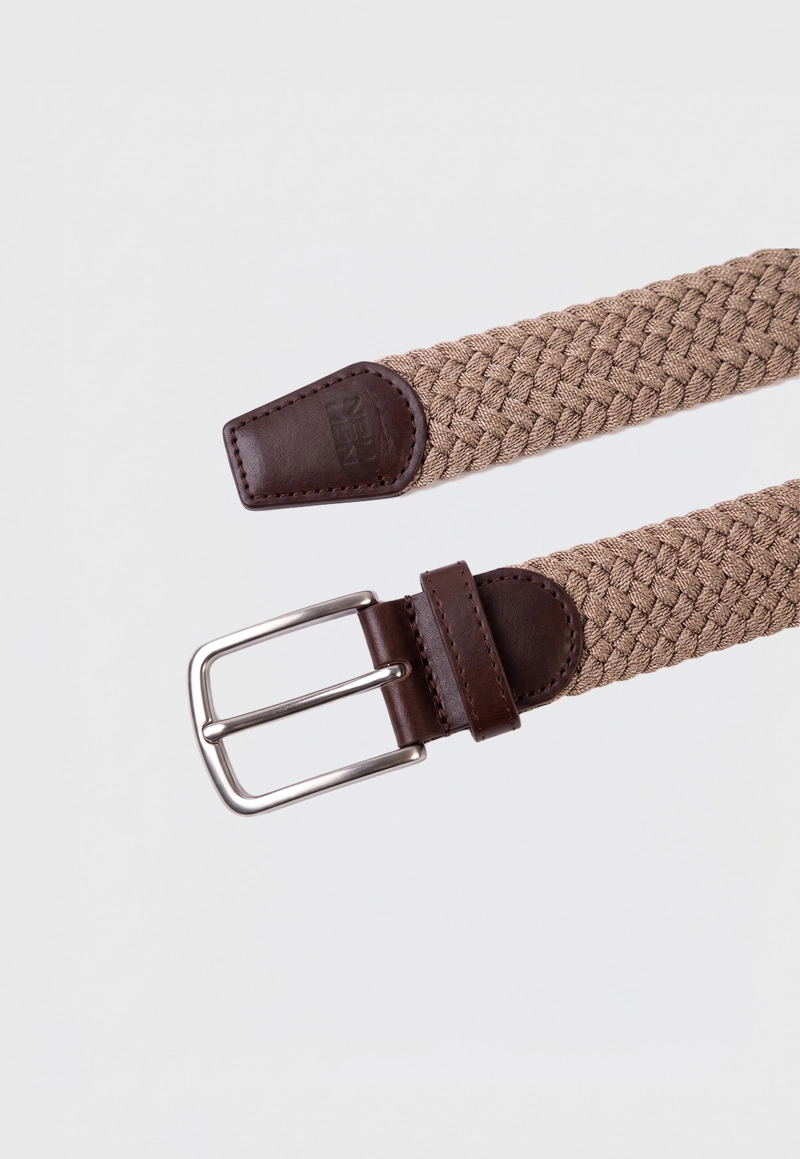 CINTURON ELASTICADO ANCONA LT BROWN Cafe S-M
