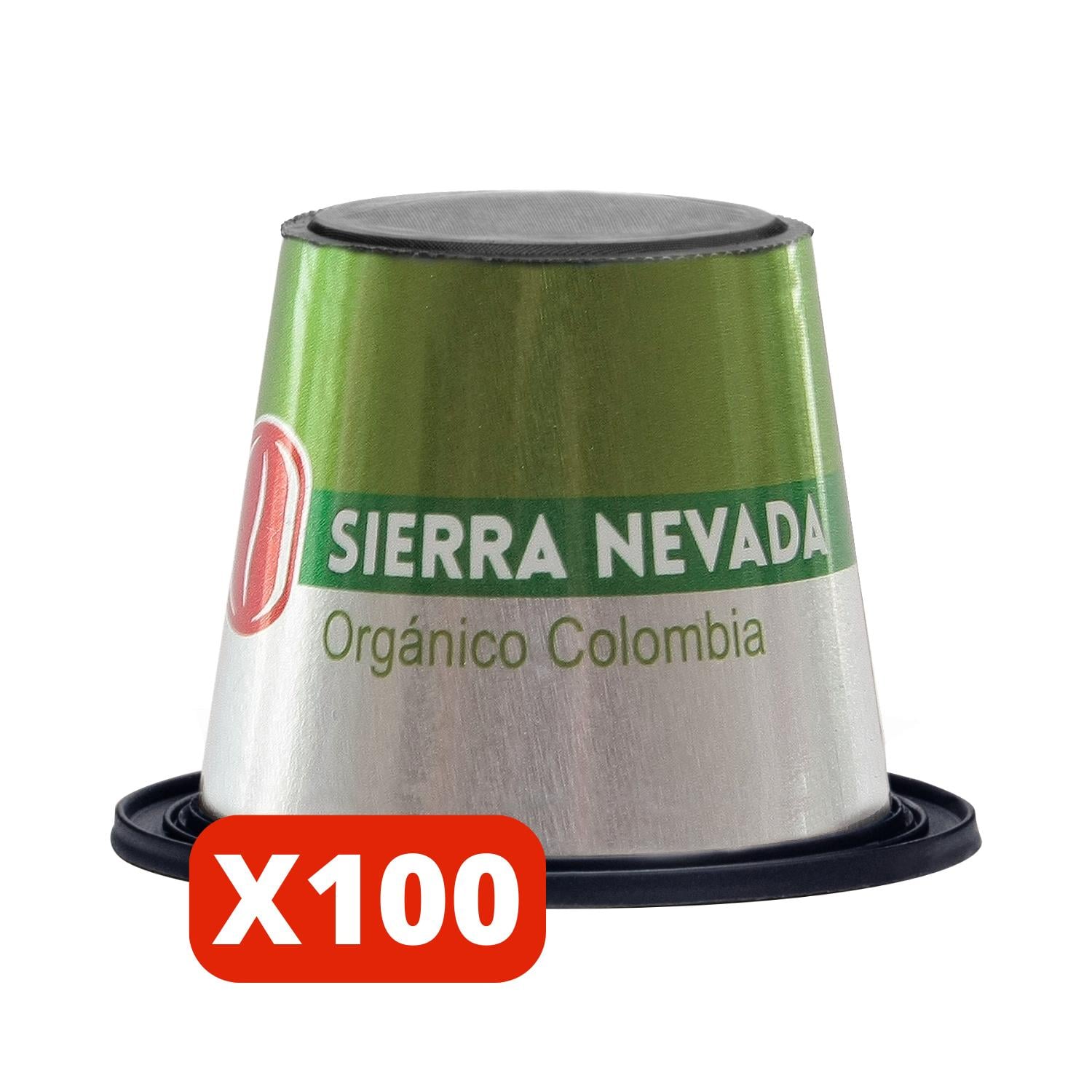 CAFÉ CARIBE CAJA 100 CAPSULAS ORGANICO SIERRA NEVADA ORIGEN COLOMBIA COMPATIBLES NESPRESSO - 1