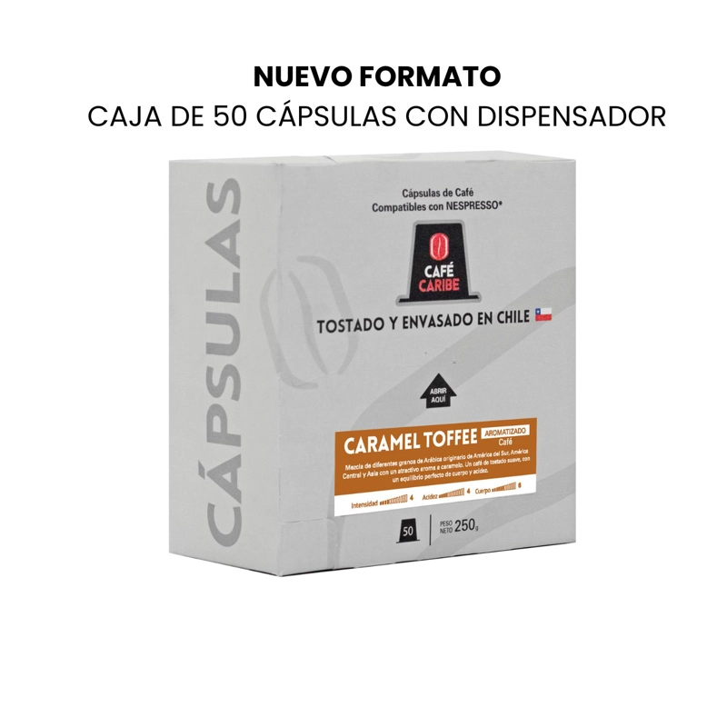 CAFÉ CARAMEL TOFFEE 100 CÁPSULAS NESPRESSO COMPATIBLES - 2