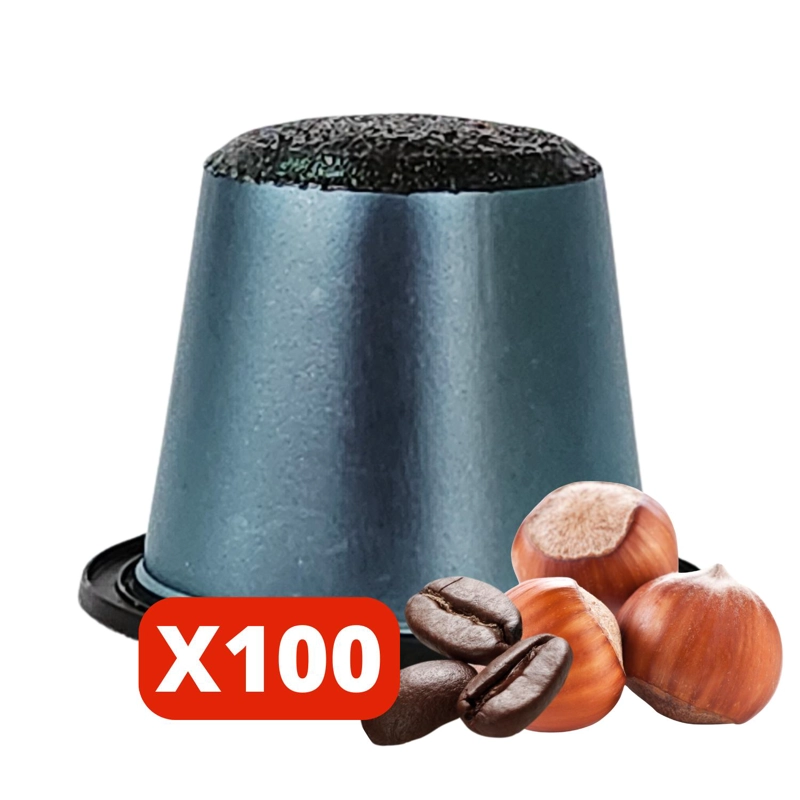 CAFÉ AVELLANA CAFE CARIBE CAJA 100 CAPSULAS INTENSA AROMATIZADO COMPATIBLES NESPRESSO - 1