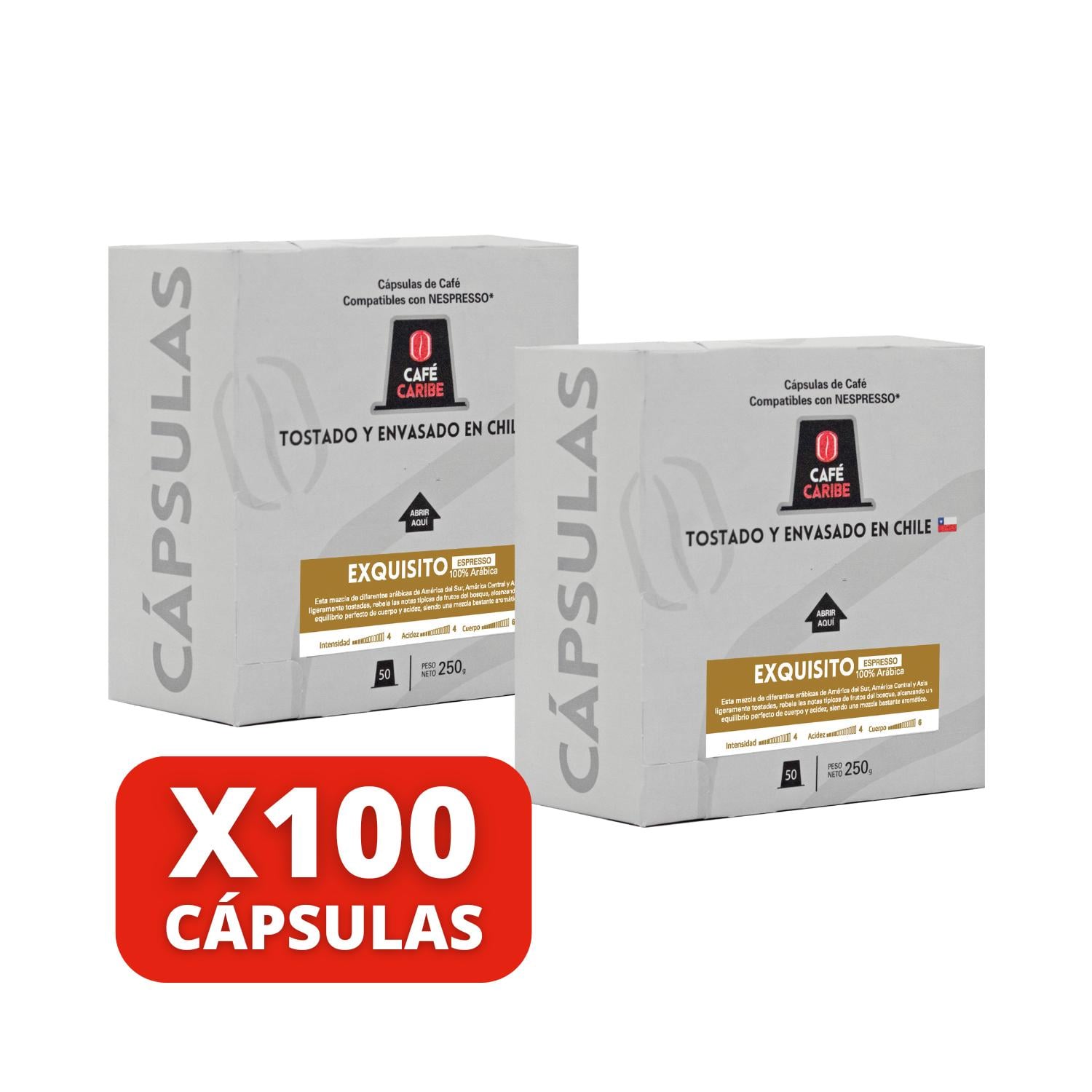 CAFE EXQUISITO ESPRESSO 100 CAPSULAS COMPATIBLES - 3