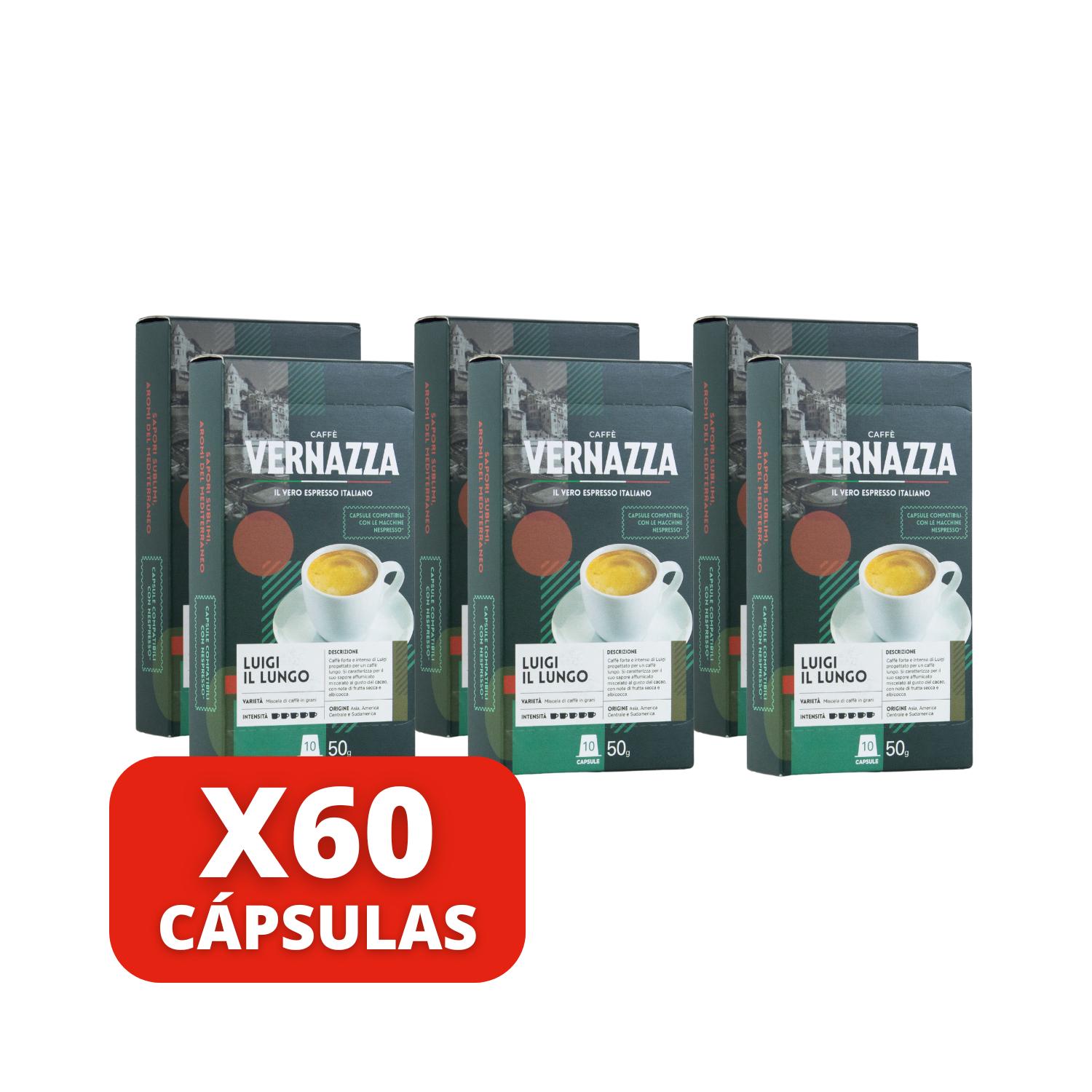 EN COLOR CAFE LUIGI IL LUNGO 60 CÁPSULAS NESPRESSO COMPATIBLES - 1