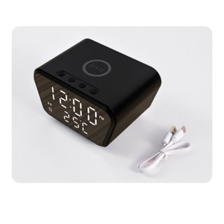 RELOJ DESPERTADOR DIGITAL CON CARGADOR INALAMBRICO - 1