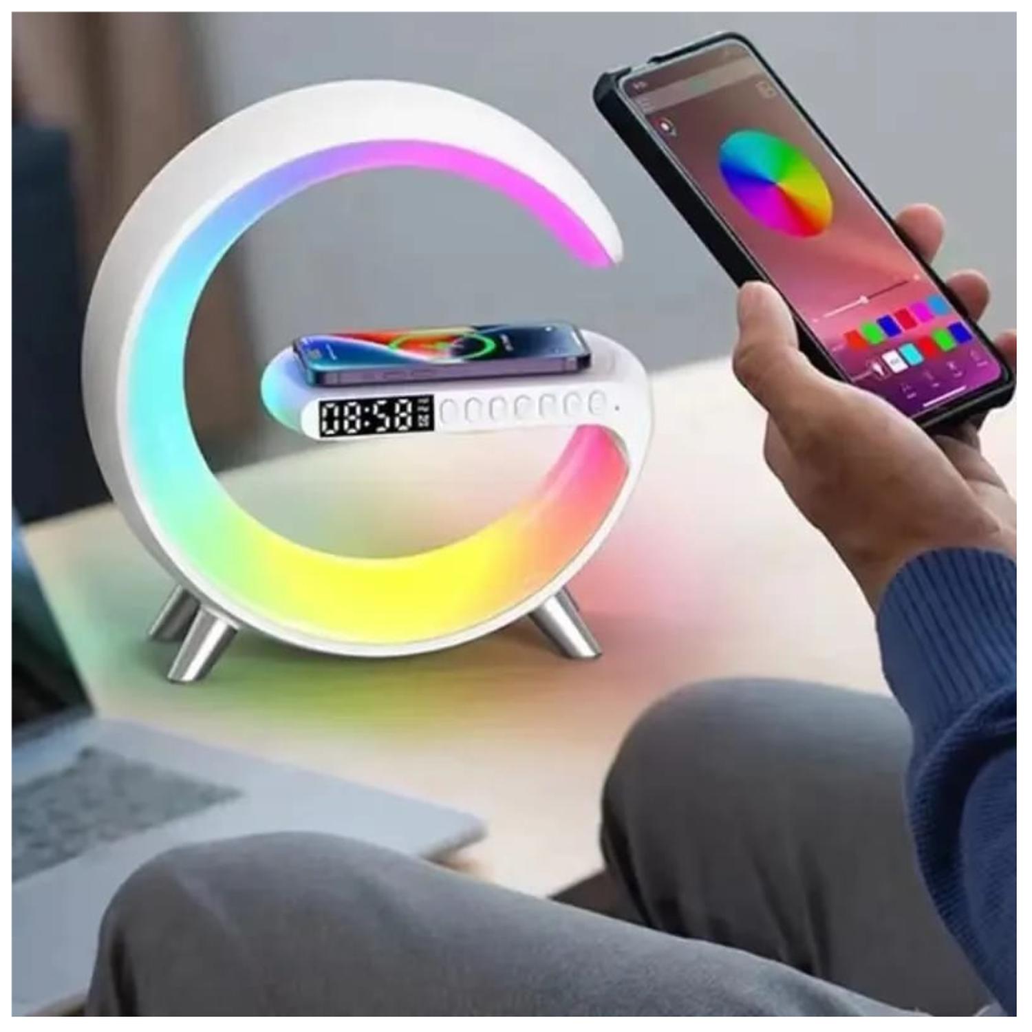 PARLANTE RETROILUMINADO CON CARGADOR INALAMABRICO G USB - 4