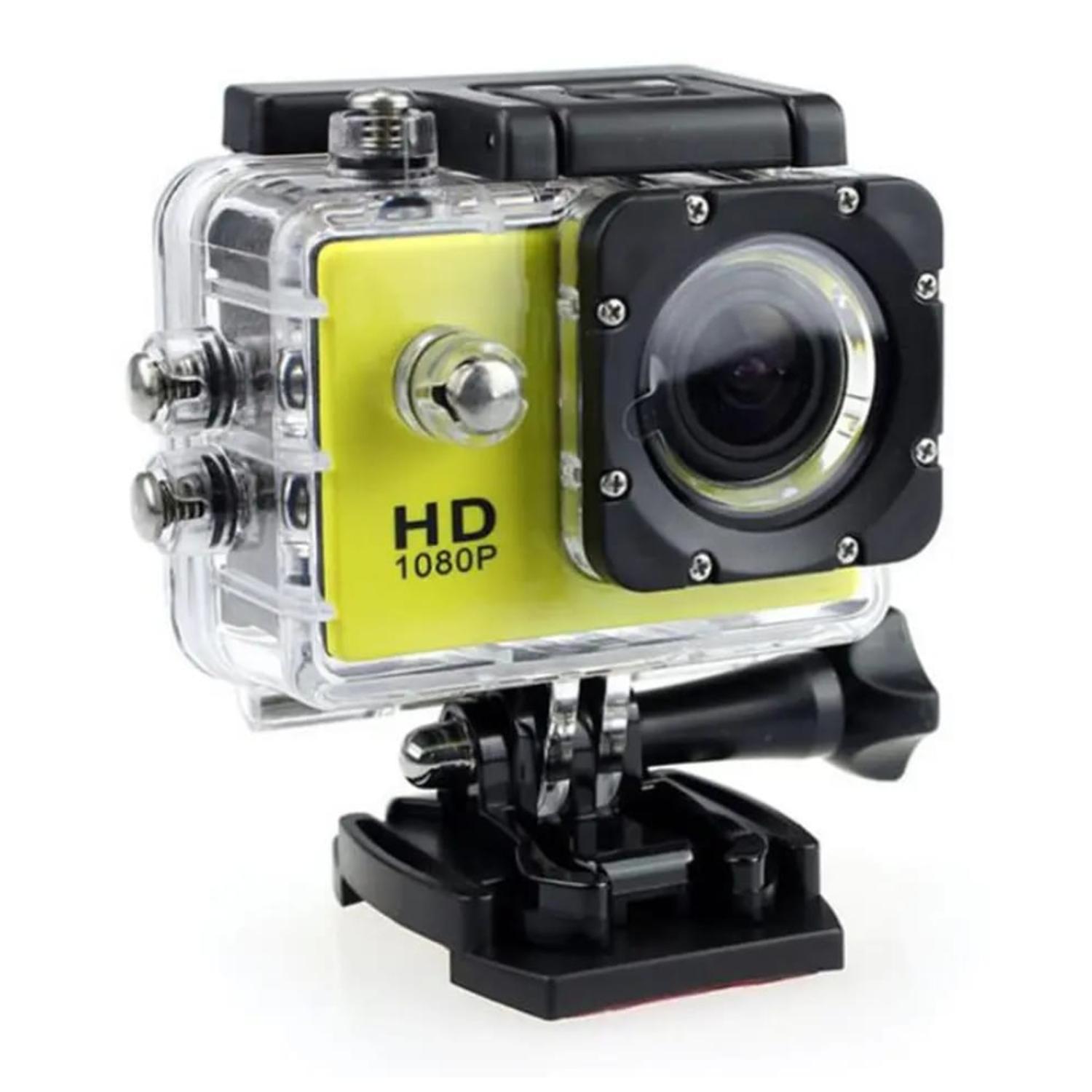 CÁMARA DEPORTIVA SUMERGIBLE 4K FULL HD AMARILLA - 2