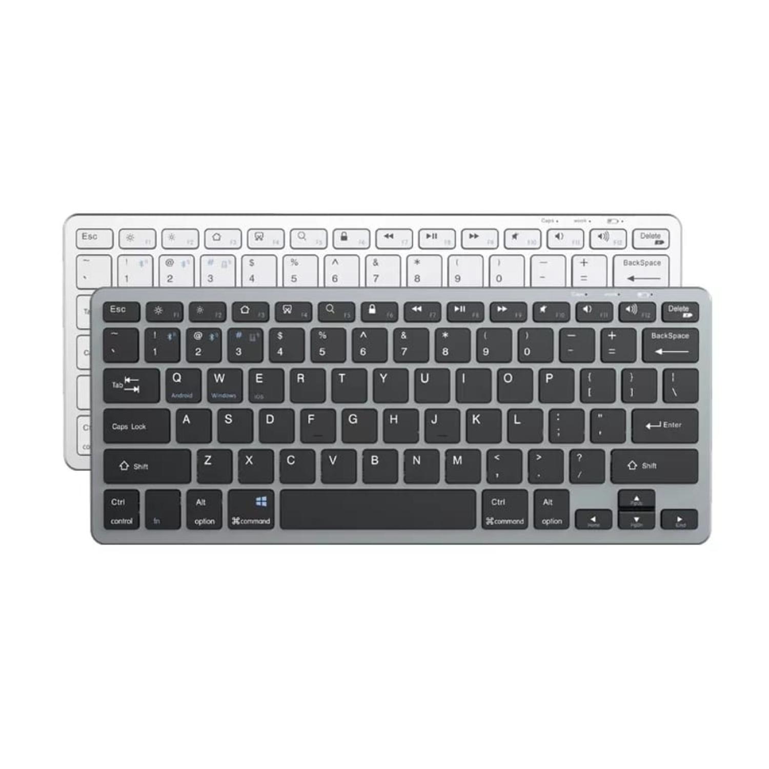 TECLADO IOS / MAC OS / WINDOWS INALÁMBRICO 5.0 BLUETOOTH / GRIS - 2