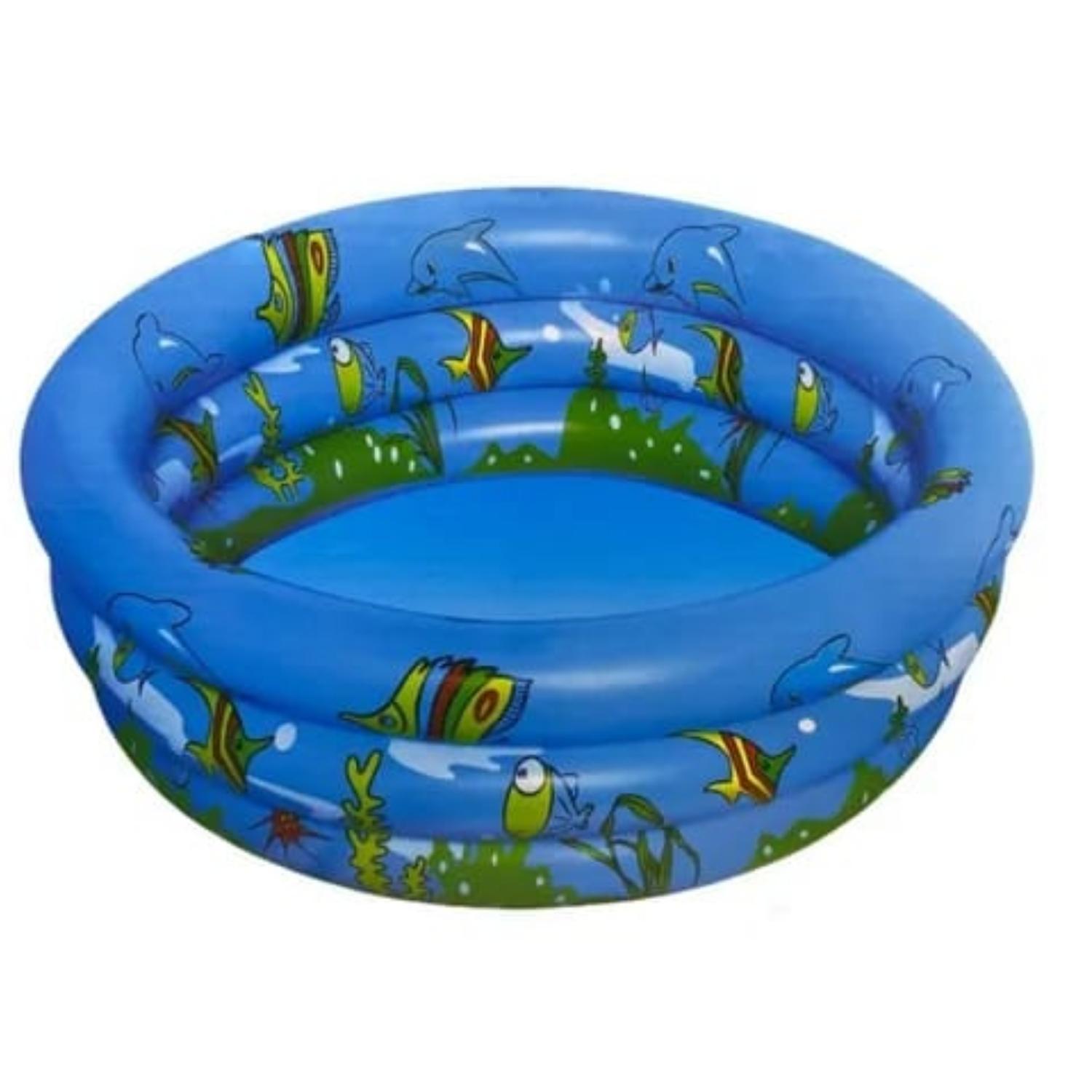 PISCINA INFLABLE ACUARIO 3 ANILLOS 120 CM - 1