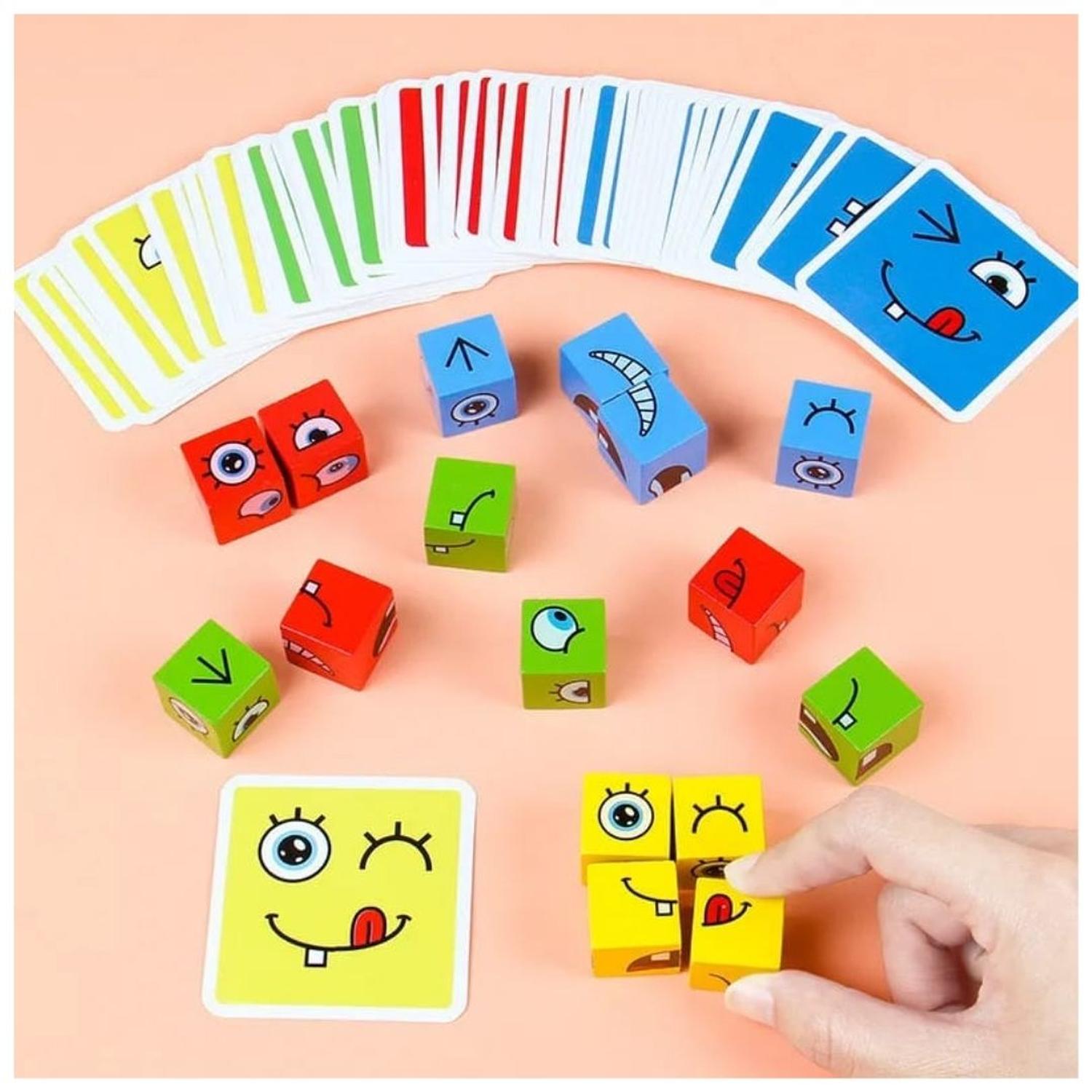BLOQUES PUZZLE MADERA EXPRESIÓN JUEGO - 3