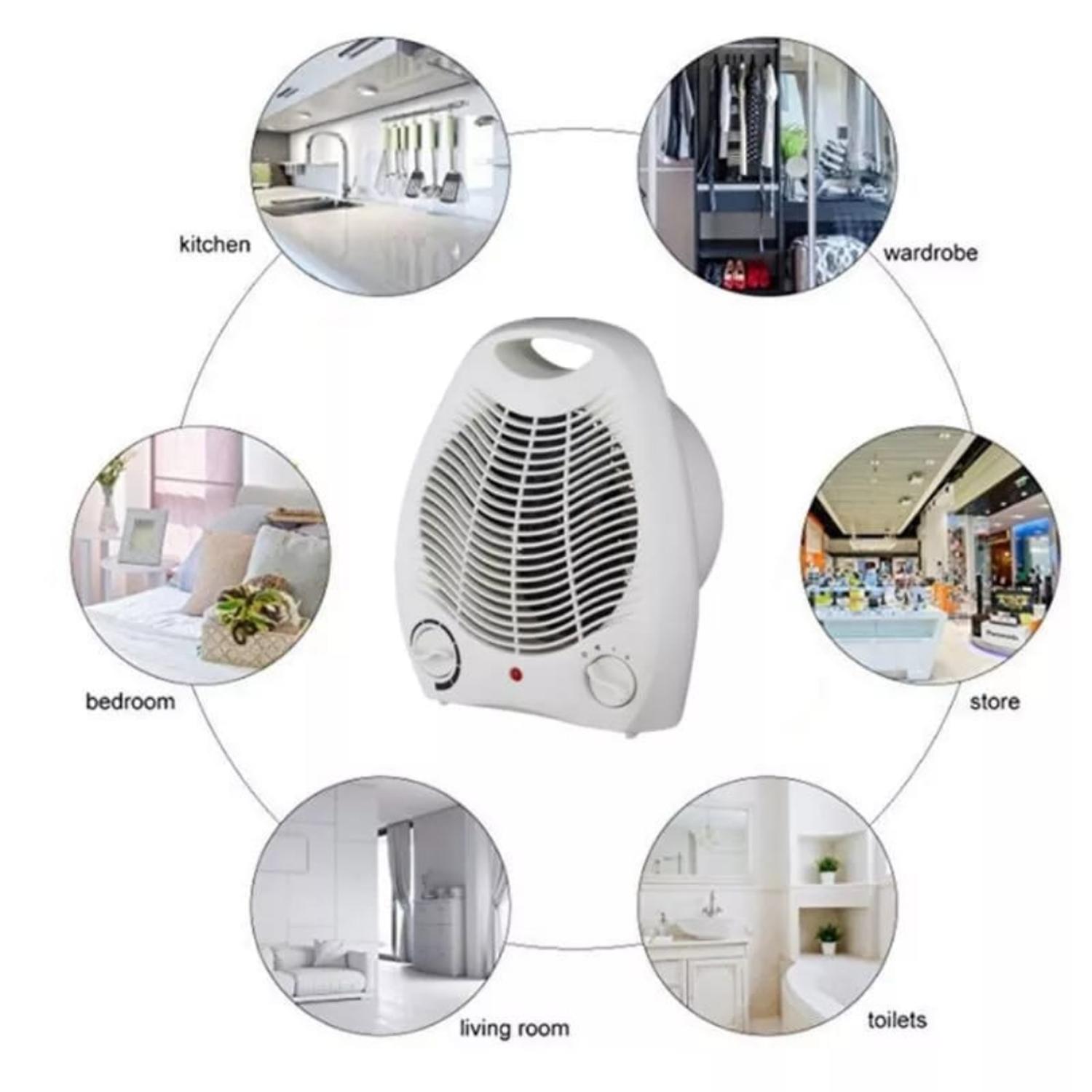 CALEFACTOR ESTUFA TERMOVENTILADOR 2000W ESCRITORIO - 2