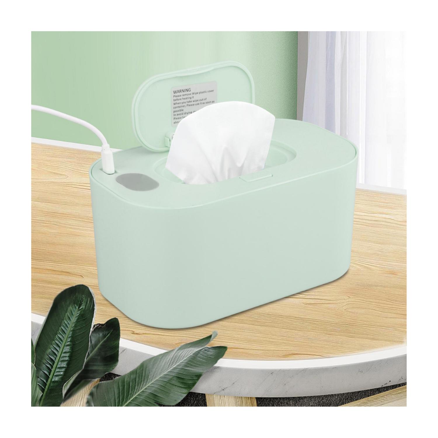 CALENTADOR PORTÁTIL TOALLITAS HUMEDAS USB VERDE - 2