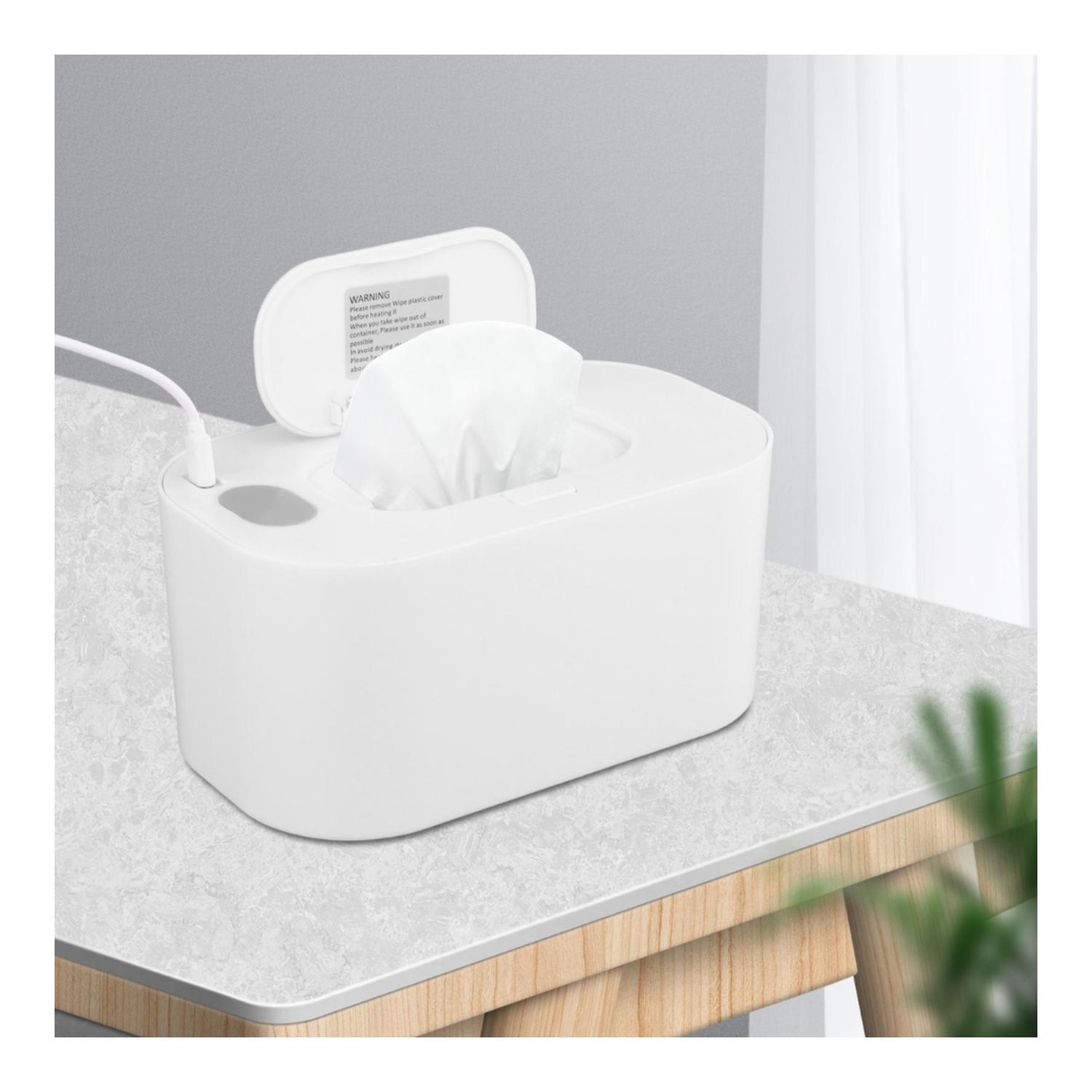 CALENTADOR PORTATIL DE TOALLITAS HUMEDAS USB BLANCO - 2