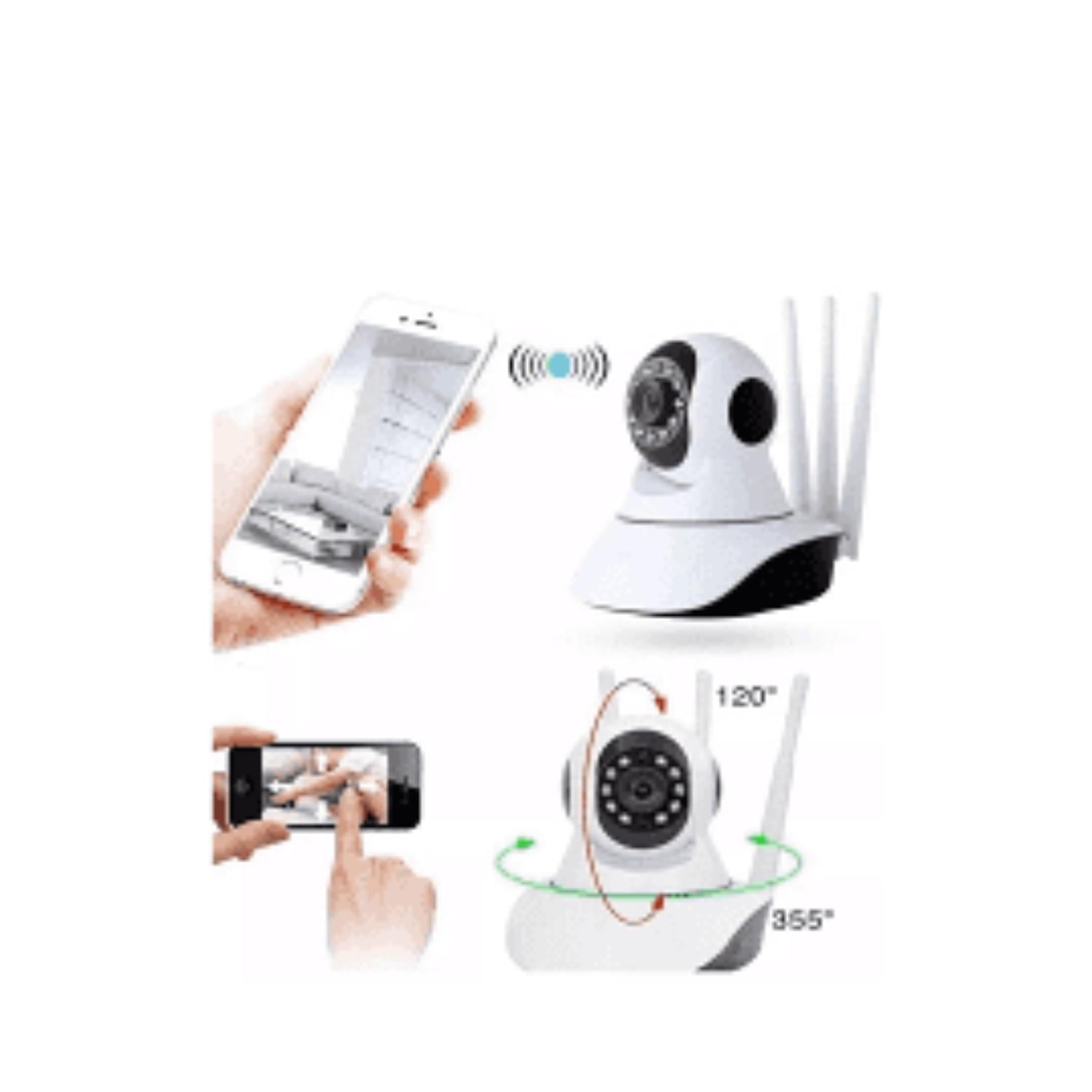 CÁMARA IP SEGURIDAD WIFI HD ROBOTIZADA 3 ANTENAS - 4