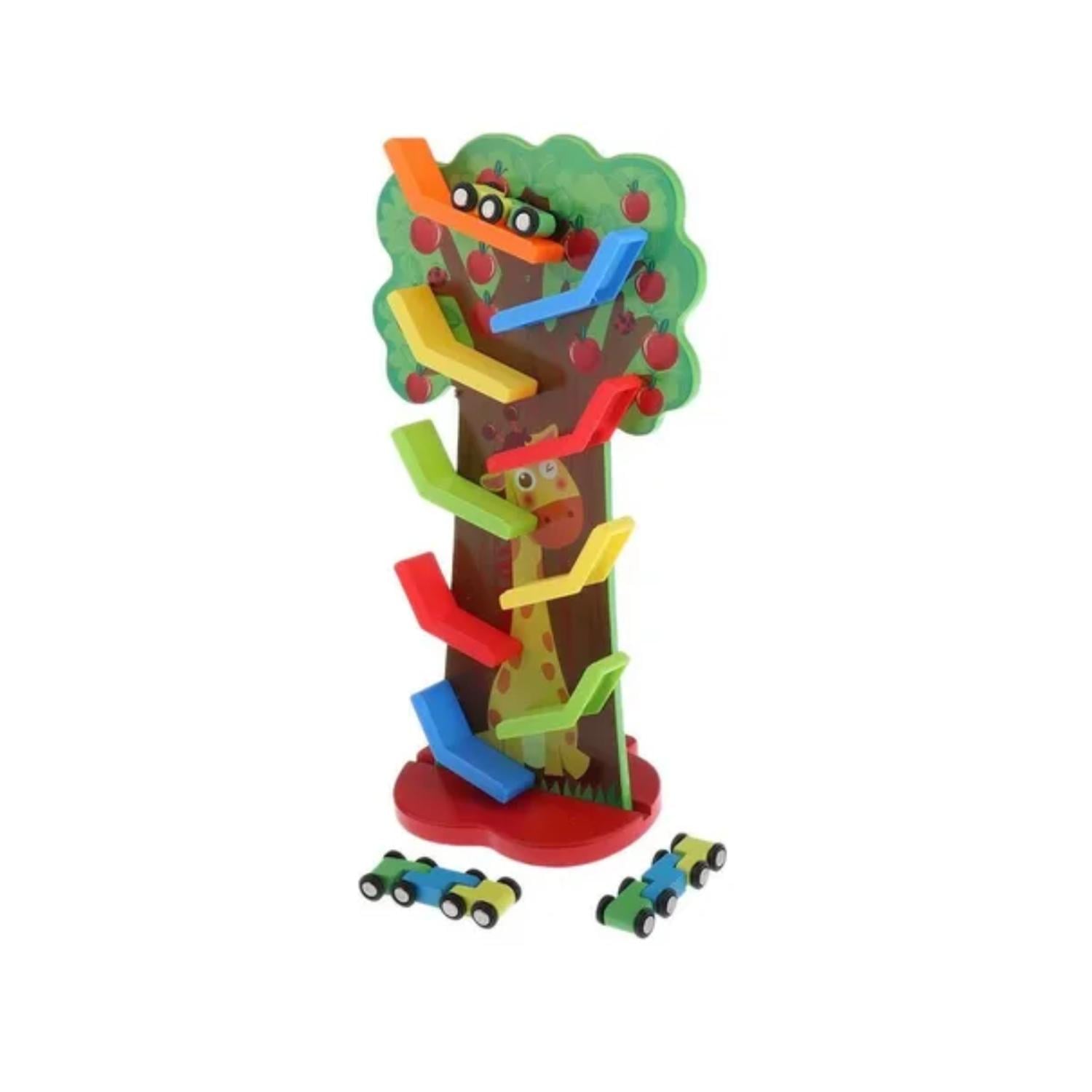 PISTA AUTO MADERA AUTOS MONTESSORI MULTICOLOR - 1