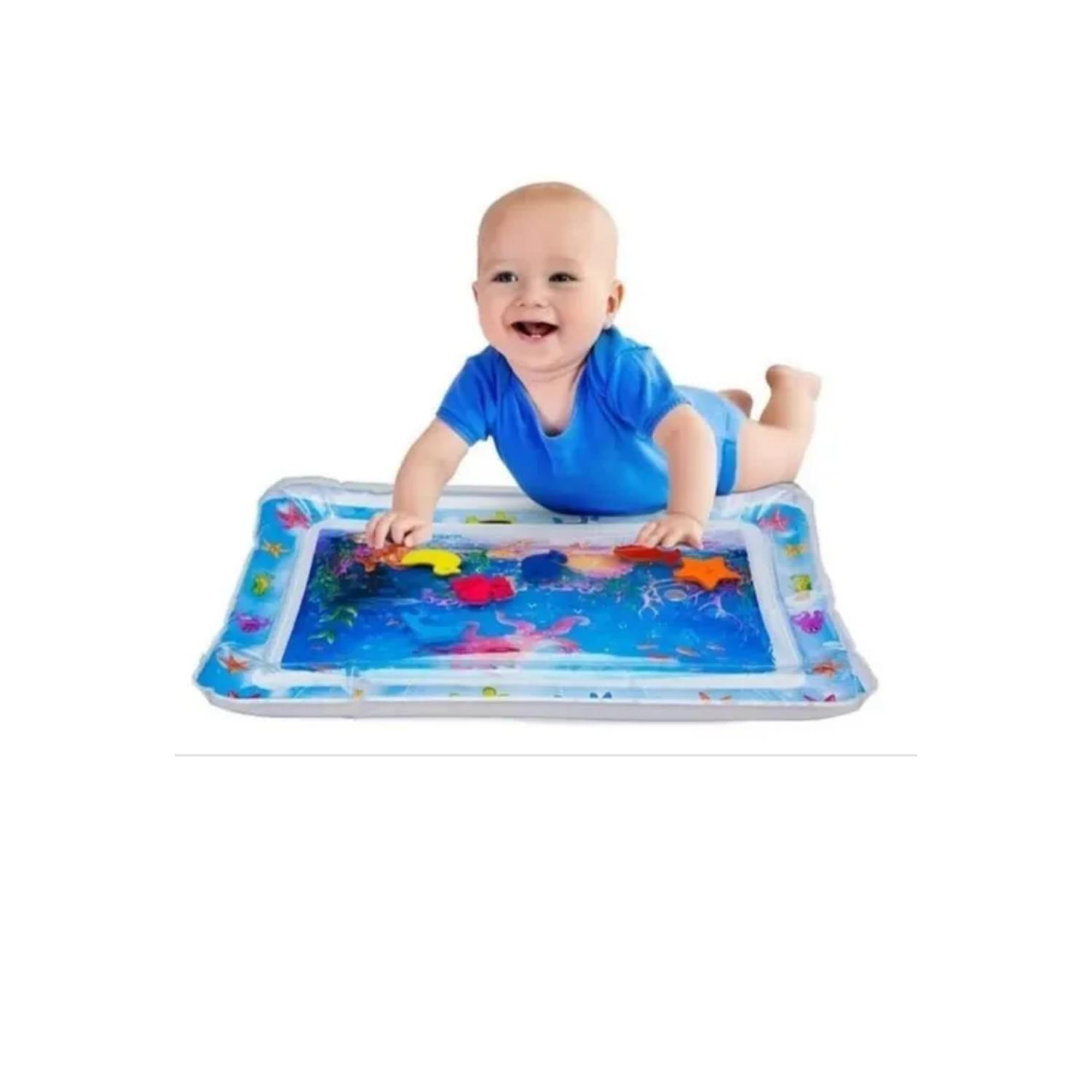ALFOMBRA BEBÉS SENSORIAL PISCINA ESTIMULACIÓN MONTESSORI AZUL - 1