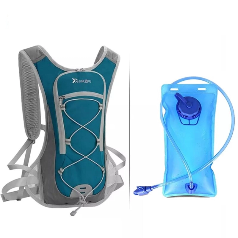 MOCHILA CAMPING OUTDOOR CAMELBACK CON BOLSA DE AGUA 2 LITROS VERDE - 1