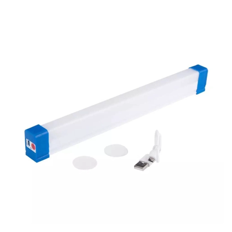 LAMPARA TUBO 17 CM PVC LED DE EMERGENCIA RECARGABLE PORTATIL 17CM - 1