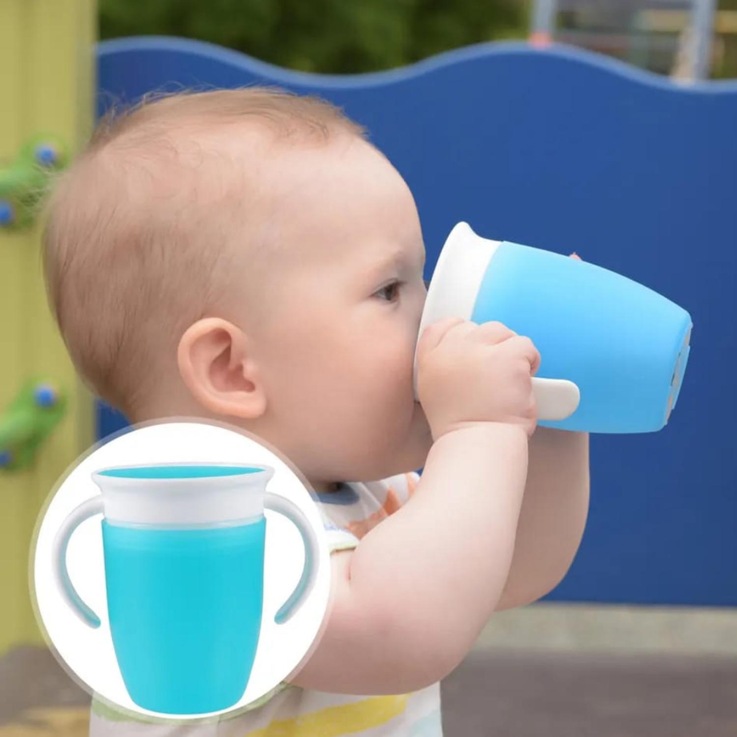 VASO ANTIDERRAME 360 CON ASAS 270ML AZUL - 2