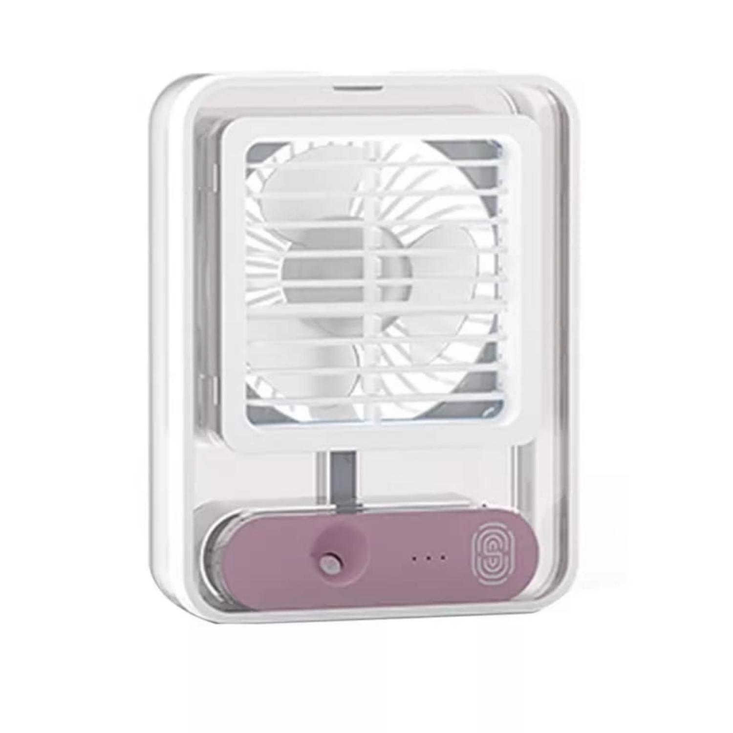 VENTILADOR DE ESCRITORIO CON PULVERIZADOR Y LUZ LED - 5