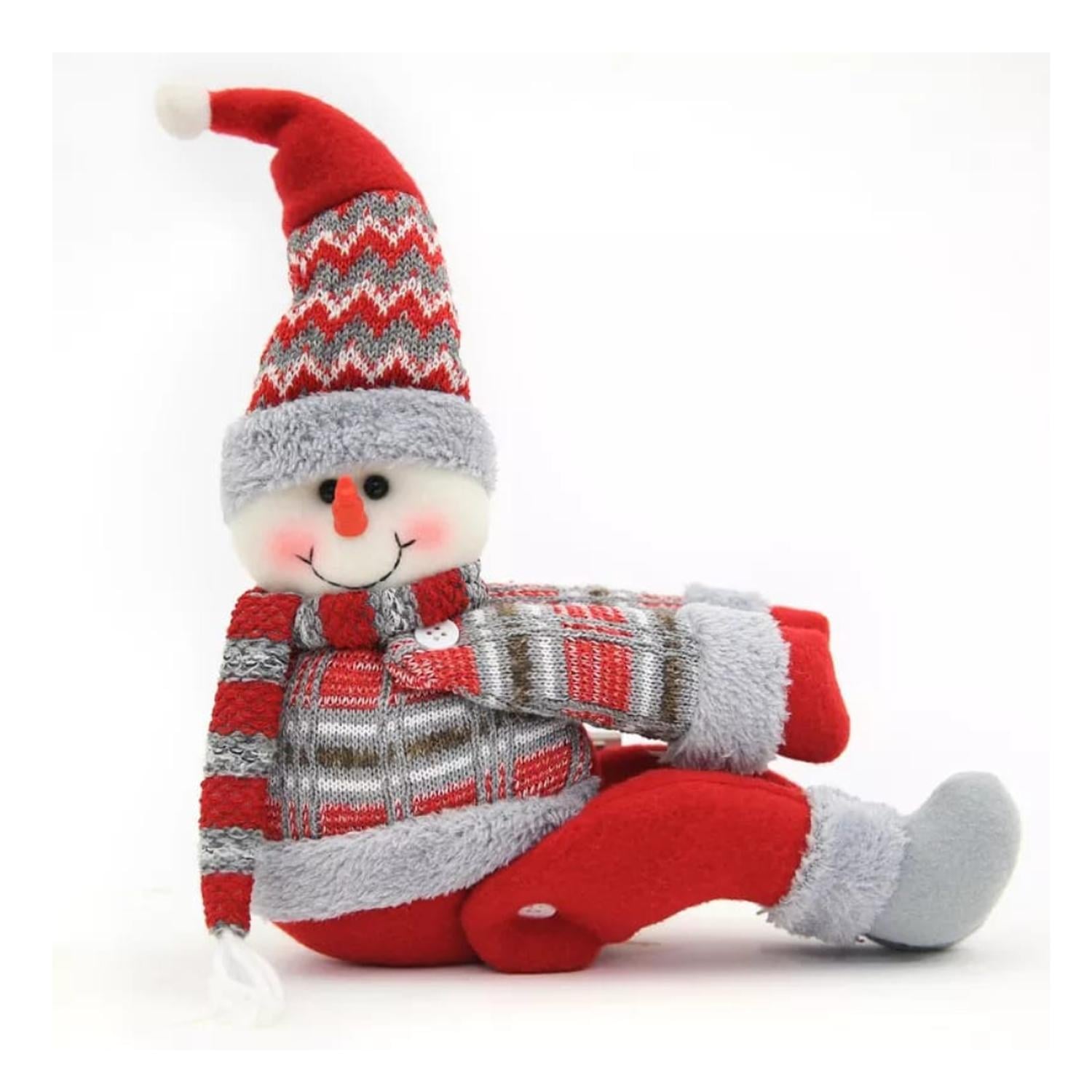MUÑECO ADORNO DE NAVIDAD TAPADOR DE CORTINA MUÑECO NIEVE - 1