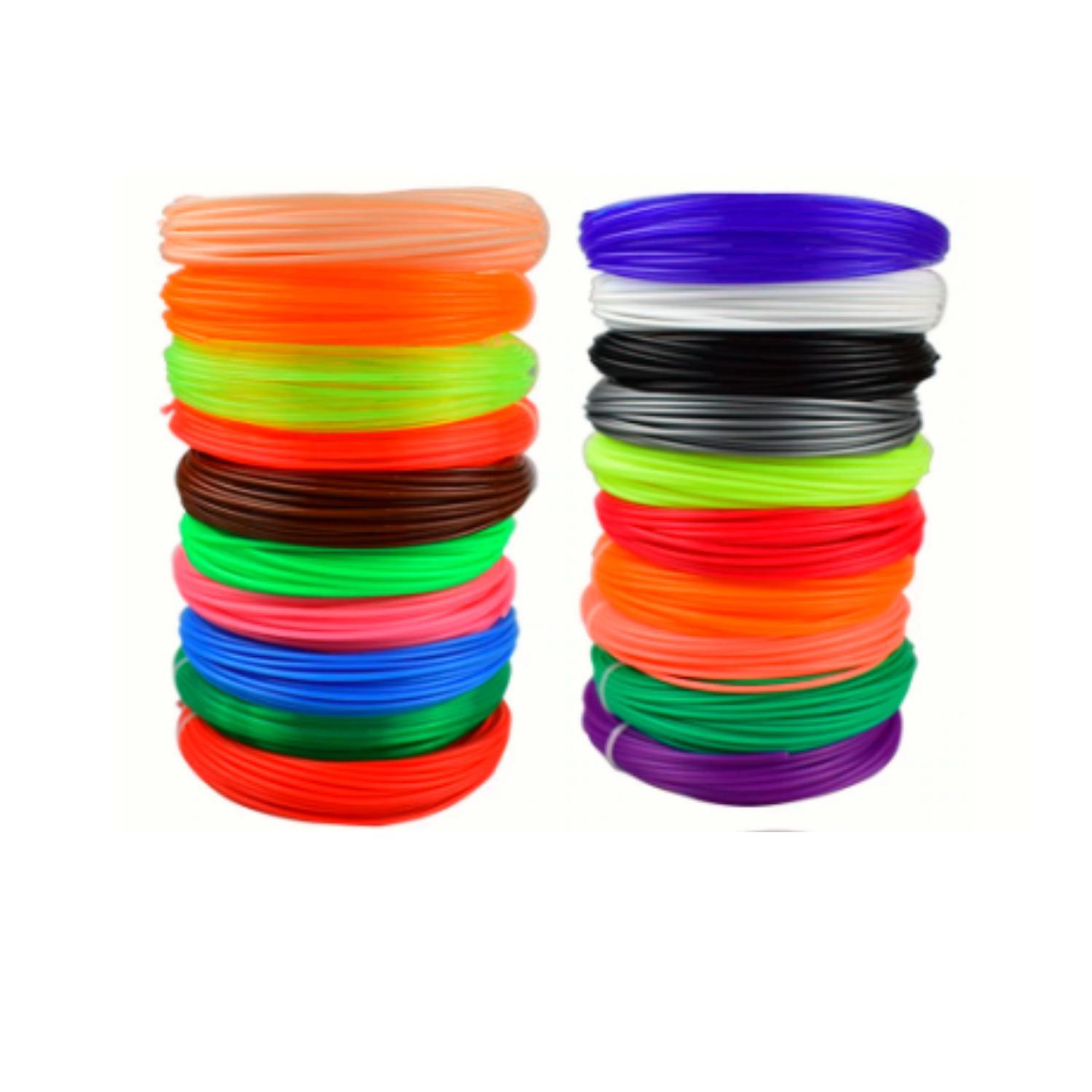FILAMENTO PARA LAPIZ 3D 200 METROS 20 COLORES - 1
