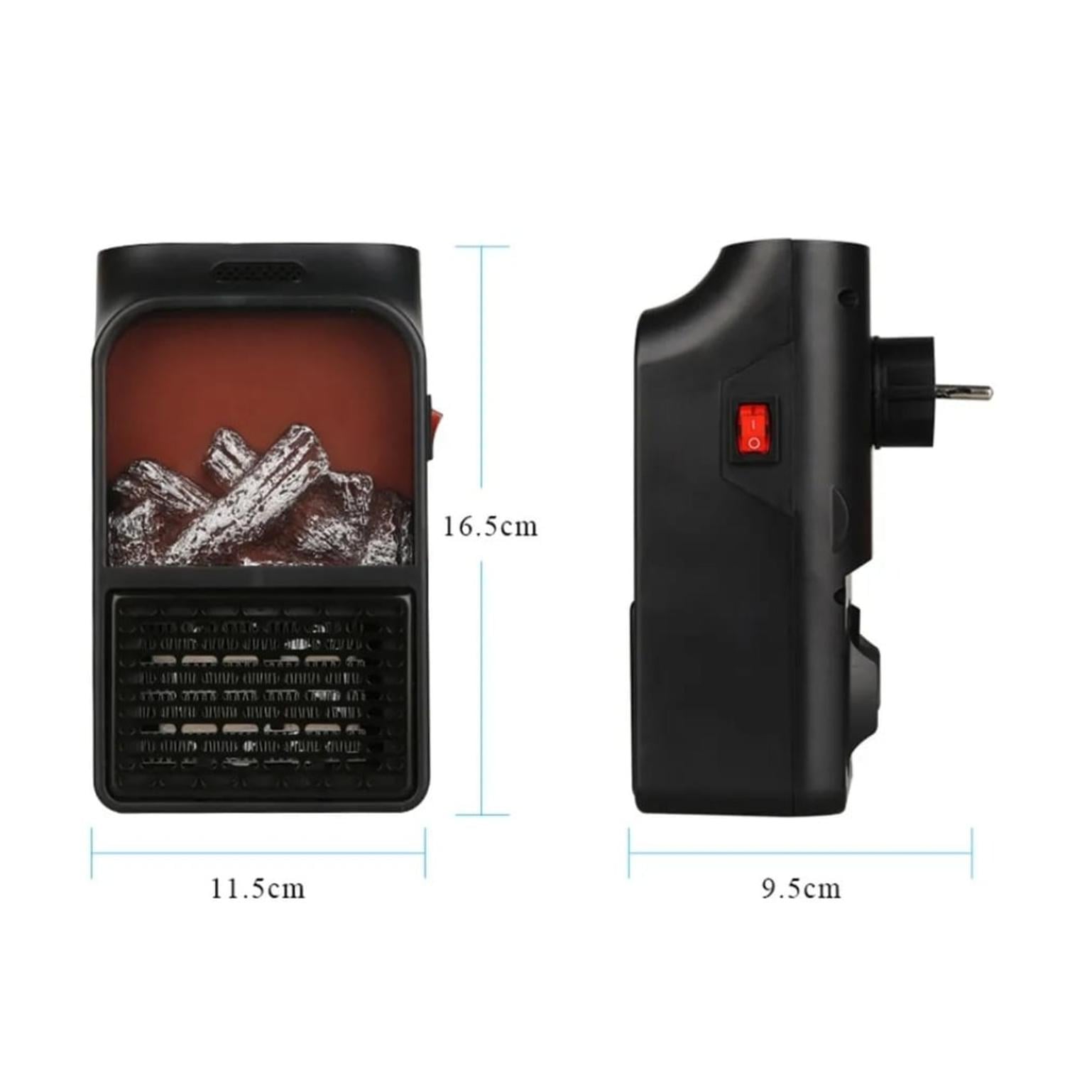 CALEFACTOR ESTUFA DISEÑO CHIMENEA CONTROL REMOTO - 4